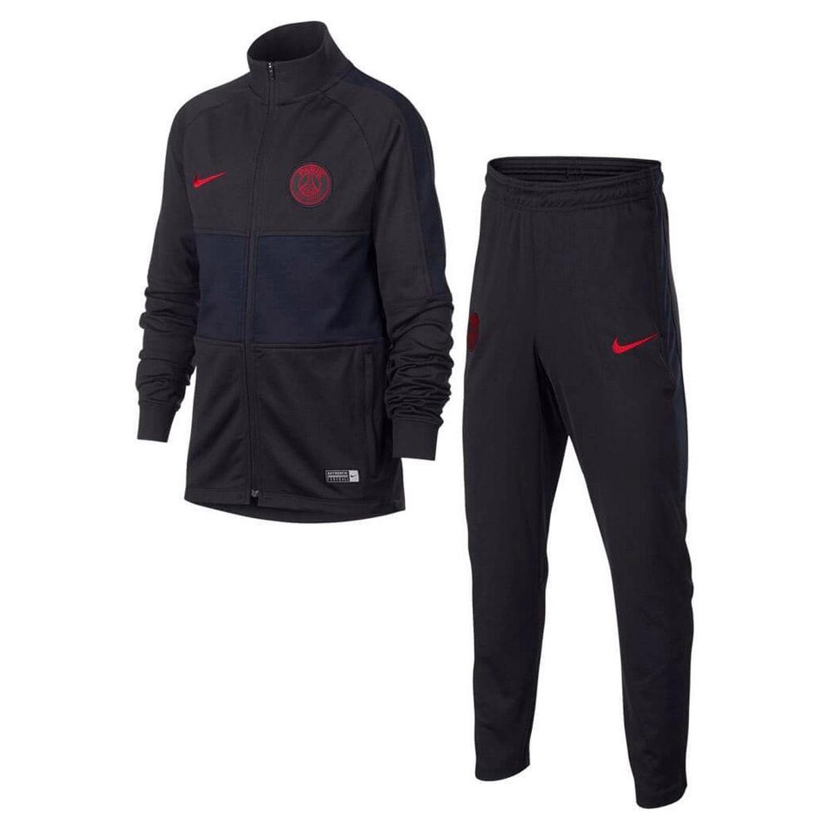 meester Schijnen Alice Nike PSG Dry Strike 2019/2020 trainingspak jongens antraciet/rood/marine |  bol.com