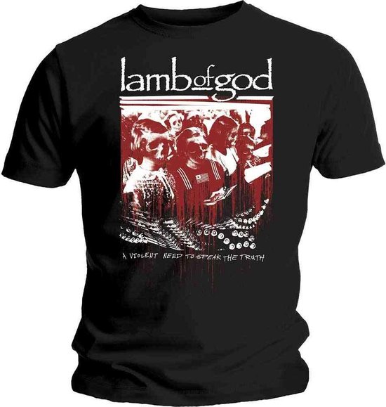 Lamb Of God - Enough Is Enough Heren T-shirt - XL - Zwart