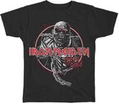 Iron Maiden Heren Tshirt -L- Piece Of Mind Circle Zwart