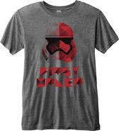 Star Wars Heren Tshirt -M- Episode VIII First Order Geo Grijs