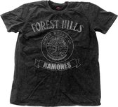 Ramones Heren Tshirt -M- Forest Hills Vintage Zwart