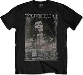 David Bowie Heren Tshirt -S- Ziggy Zwart