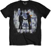 Pink Floyd Heren Tshirt -L- Wish You Were Here Painting Zwart