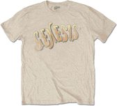 Genesis - Vintage Logo - Golden Heren T-shirt - L - Creme