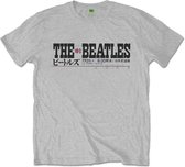 The Beatles Heren Tshirt -XXL- Budokan Set List Grijs