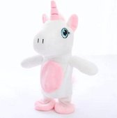 Napratende Unicorn-Lopende Unicorn-Interactieve Knuffel-sprekend-wandelende-Pratende knuffel-roze