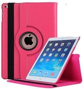 Geschikt voor iPad Air 2 Draaibaar Hoesje met stylus pen Multi stand Case - Donker roze
