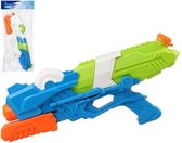 Waterpistool met pomp wit/blauw 41 cm - Speelgoed waterpistolen / watergeweren - Waterguns