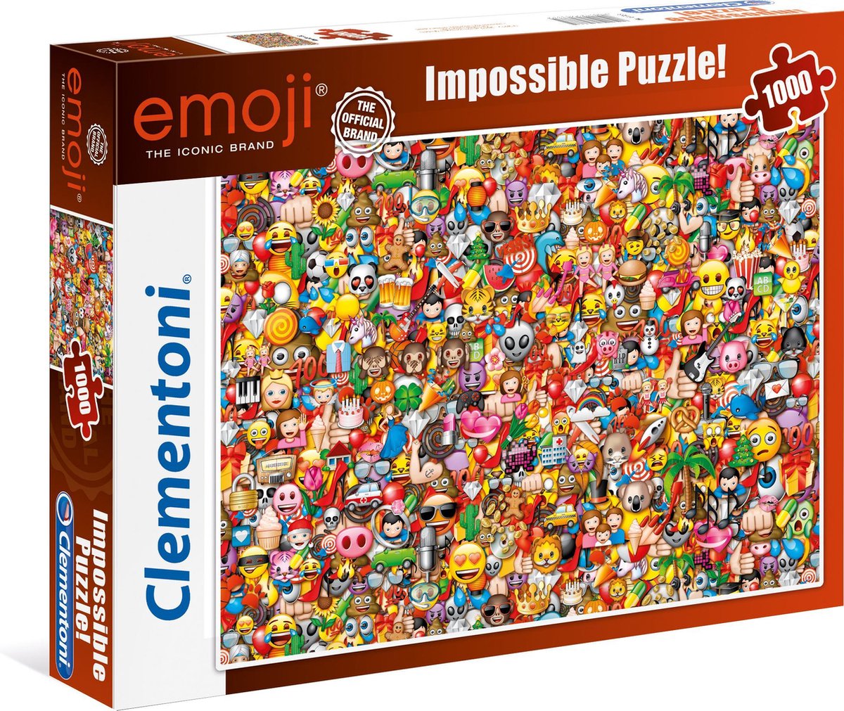 Clementoni - Impossible Legpuzzel - Emoji - 1000 stukjes, puzzel  volwassenen | bol.com