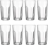 Longdrink-glas, grote glazen drinkbeker, vaatwasmachinebestendige waterglazen, 8-delige set, 540 ml