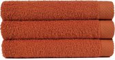 Handdoek 50x100 cm Uni Pure Royal Saffraan Terra - 4 stuks