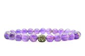 Beaddhism - Armband - Amethist - Gosha - 8 mm - 17 cm