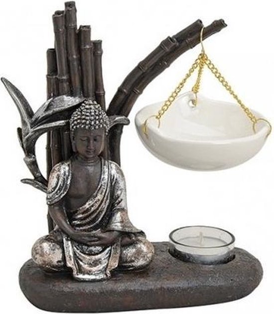 Boeddha oliebrander aan takje 20 cm