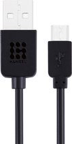 Haweel Gecertificeerde kabel 3 Meter Micro USB High Speed Laadsnoer Oplaadkabel voor Huawei Y635, Y625, Ascend Y540,
