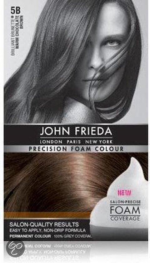 influenza Kerstmis pop John Frieda Precision Foam Colour 5B Warm Chocolate Brown | bol.com