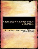 Check List of Colorado Public Documents