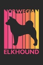 Vintage Norwegian Elkhound Notebook - Gift for Norwegian Elkhound Lovers - Norwegian Elkhound Journal