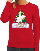 Foute kersttrui / sweater rood - Marilyn Monroe - Dont Fart at Christmas 2XL (44)