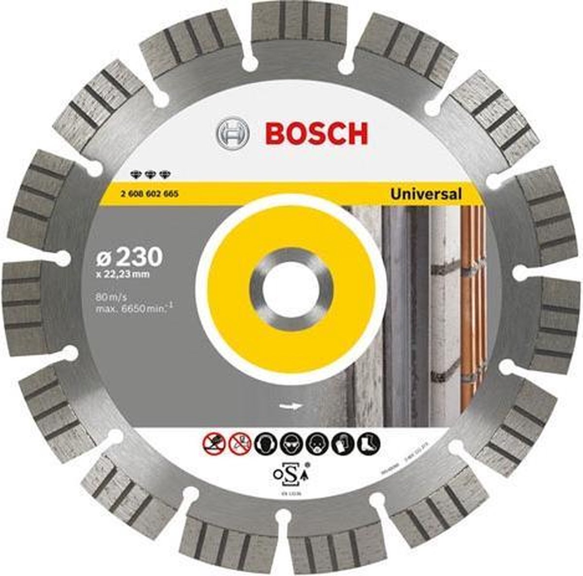 Bosch - Diamantdoorslijpschijf Best for Universal and Metal 115 x 22,23 x 2,2 x 12 mm