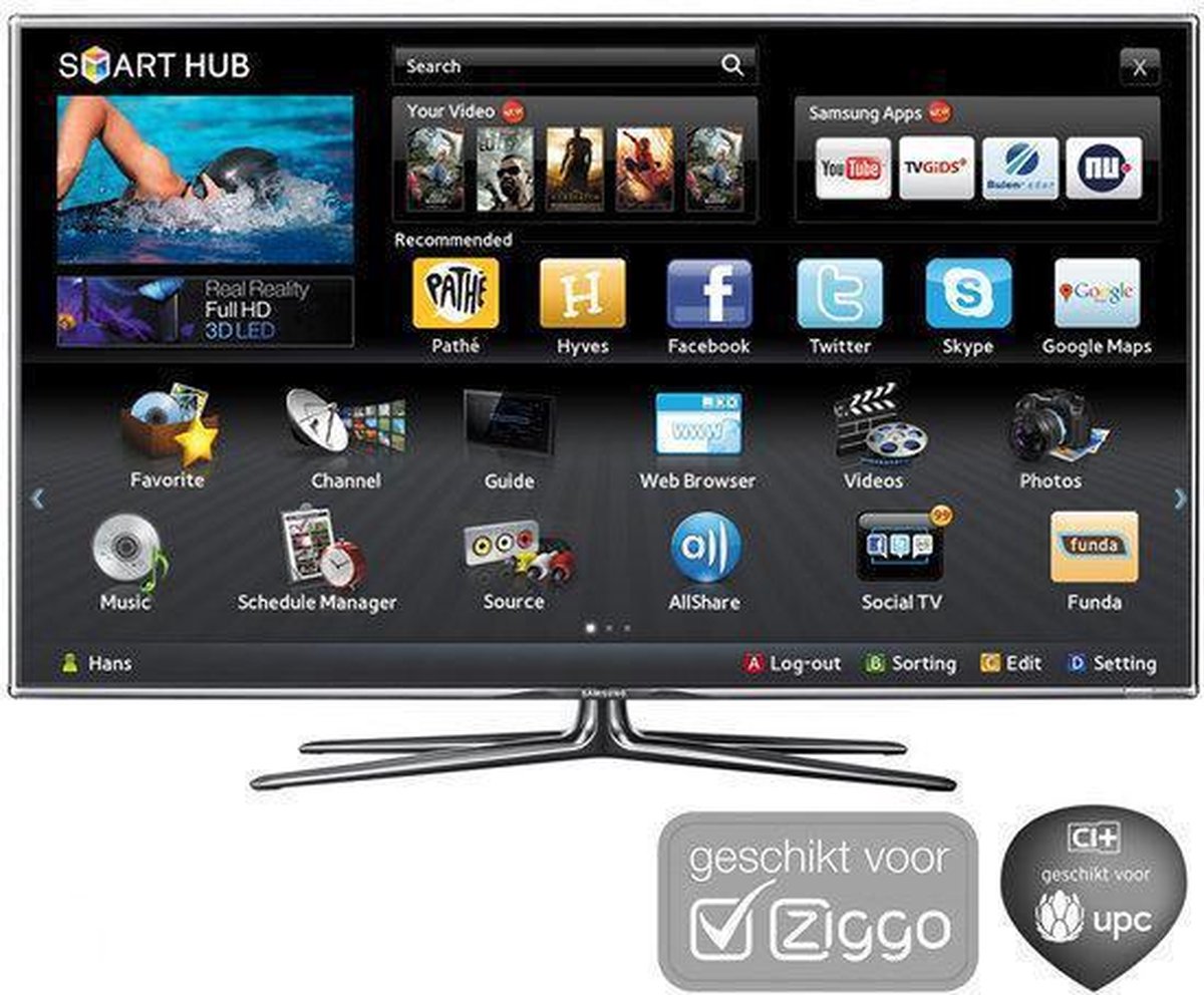 Samsung UE46D7000 - 3D LED TV - 46 inch - Full HD - Internet TV | bol.com