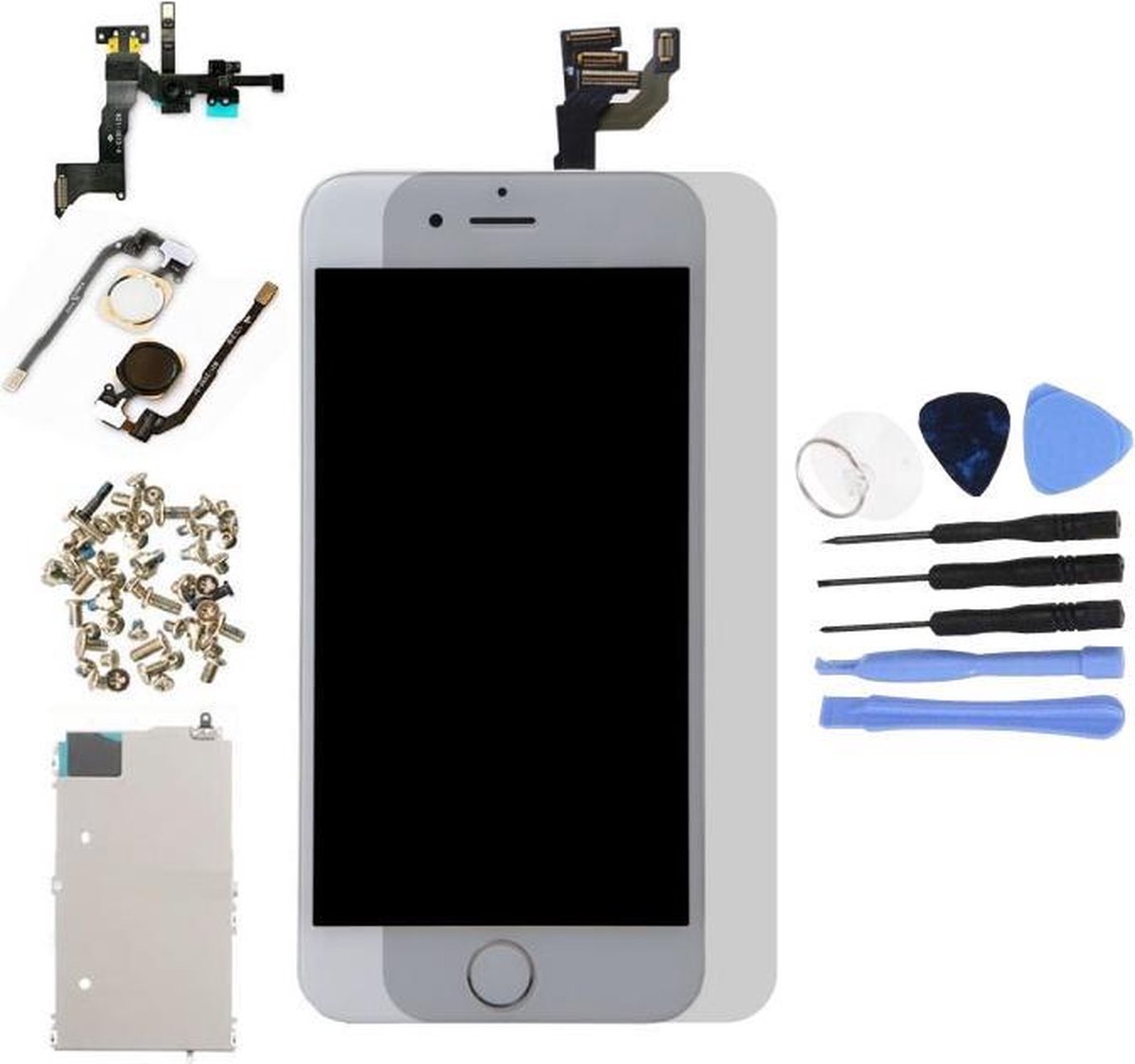 Nieuw - Voor Apple iPhone 6 4.7" - AAA+ Voorgemonteerd LCD scherm Wit & Tools + Screen Guard