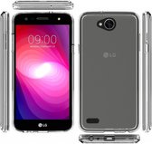 LG Xpower 2 transparant tpu back cover hoesje