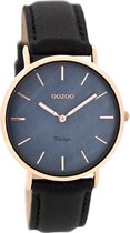 OOZOO Vintage Zwart horloge C8124 (36 mm)