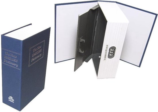 interieur twaalf Voorbijgaand Boek in kluis cijferslot english dictionary veiligheid book safety metaal  boekkluis... | bol.com