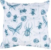 by Sorcia - sierkussen Delft Blue Insects - 45x45cm - katoen - designed in Holland