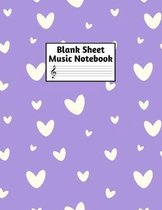 Blank Sheet Music Notebook