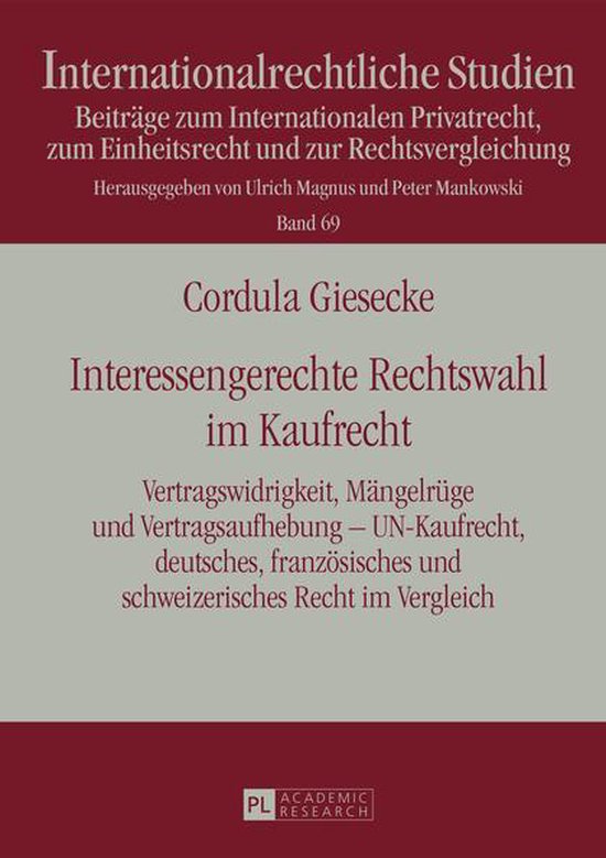 Internationalrechtliche Studien 69 - Interessengerechte Rech ... - cover