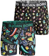 Bjorn Borg Shorts BB Lost & BB Robo - Ondergoed - Jongens - 2 Pack - Zwart - Maat 170