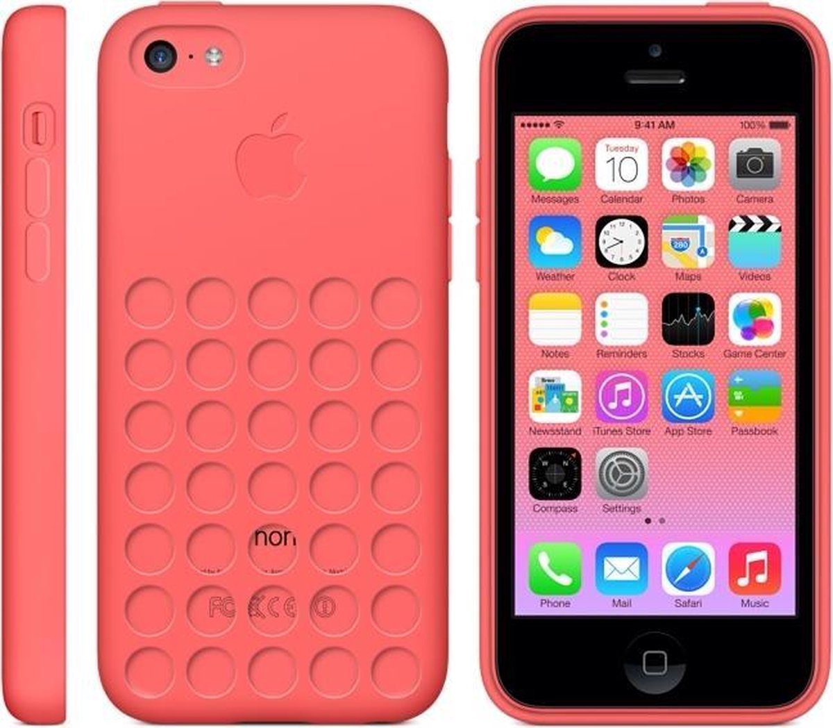 Apple Siliconen Back Cover voor iPhone 5C - Roze
