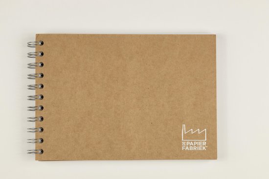 Handlettering / Doodle / Kalligrafeer / Teken Papier, Formaat A5, Wire-O gebonden. Kleur omslag: Kraftbruin
