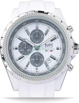 Tutti Milano TM005WH- Horloge -  48 mm - Wit - Collectie Meteora