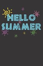 Hello Summer Vacation Notebook Journal