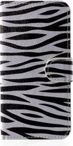 iPhone X XS wallet agenda hoesje zebra