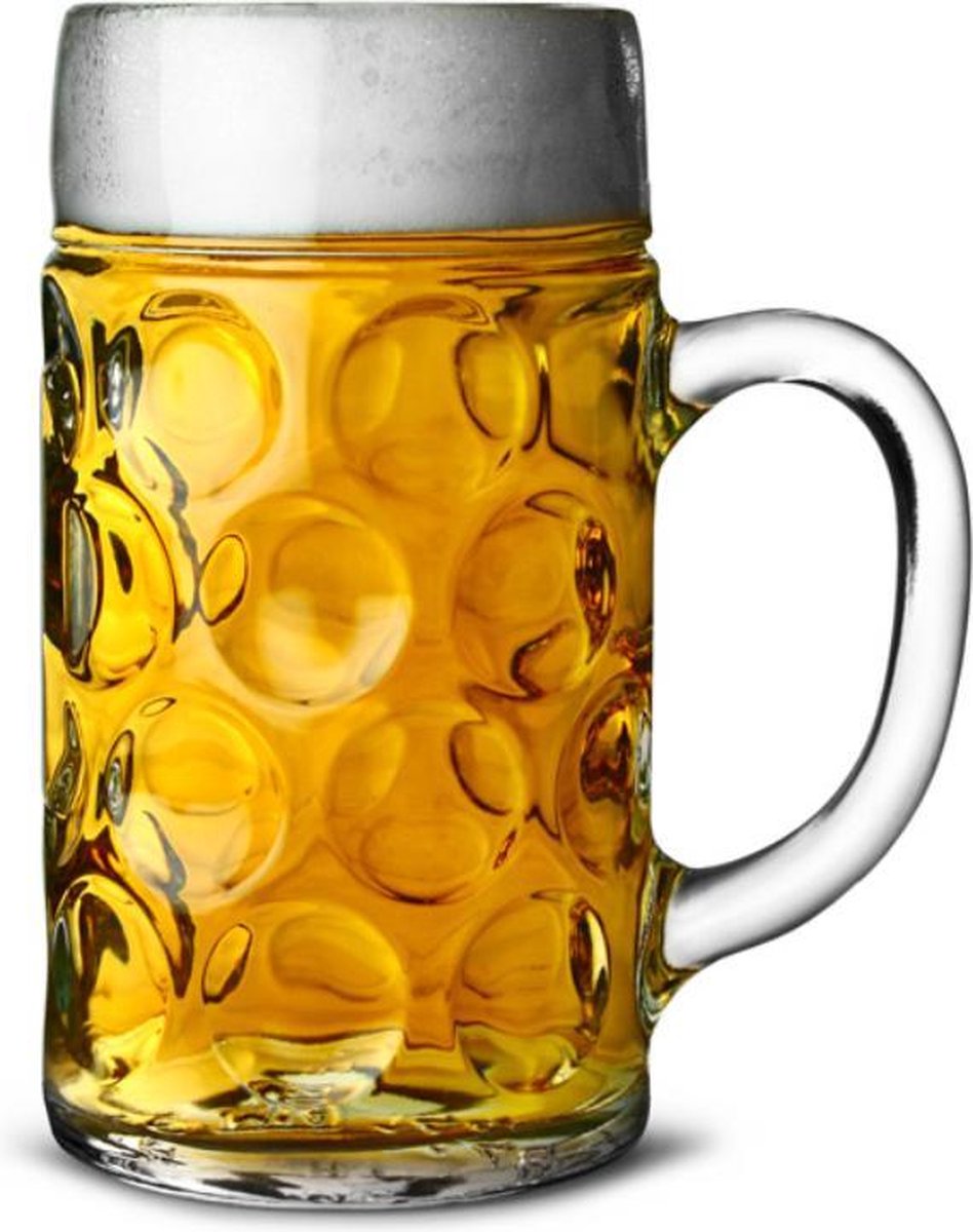 Bezwaar auteur Signaal Duitse Bierpul Groot 1,4 Liter - 6 stuks | bol.com