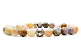 Beaddhism - Armband - Stone - Lotus - 8 mm - 22 cm