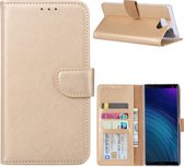 Xssive Hoesje voor Sony Xperia XA3 Ultra - Book Case - Goud