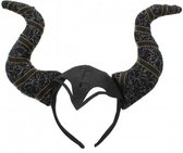 Zac's Alter Ego Hoorns haarband Witch Maleficent Horns Zwart