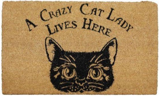 Une Dame Folle De Chat Vit Ici Paillasson Bol Com Une Dame Folle De Chat Vit Ici Paillasson Bol Com