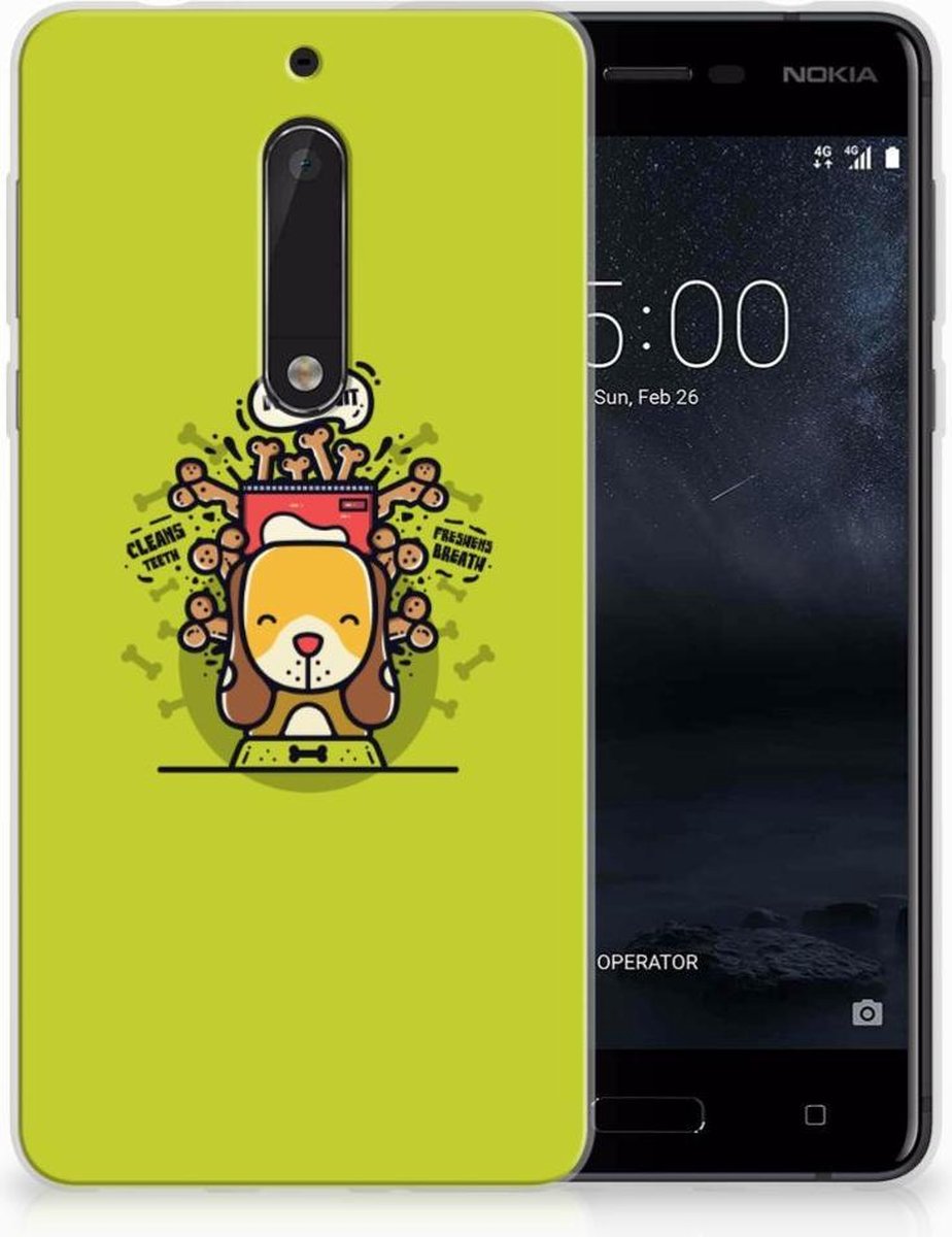 Nokia 5 Telefoonhoesje met Naam Doggy Biscuit