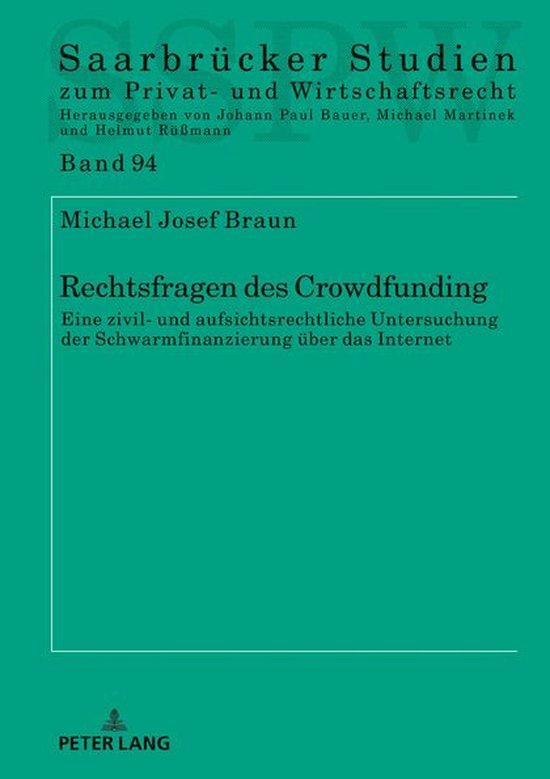 Saarbruecker Studien zum Privat- und Wirtschaftsrecht 94 - R ... - cover