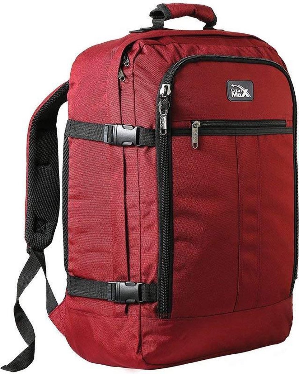 CabinMax Metz Reistas– Handbagage 30L Easyjet - Rugzak – Backpack - 45x35x20cm – Lichtgewicht - Rood (MZ 30-RD)