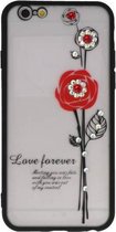 Love Forever Hoesjes Geschikt voor iPhone 6 / 6s Rood