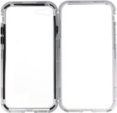 Magnetic Back Cover voor geschikt voor iPhone 8 / 7 Zilver - Transparant