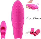 Siliconen G-Spot Vinger Vibrator – Vinger Vibrator – Siliconen Vinger Vibrator - Roze