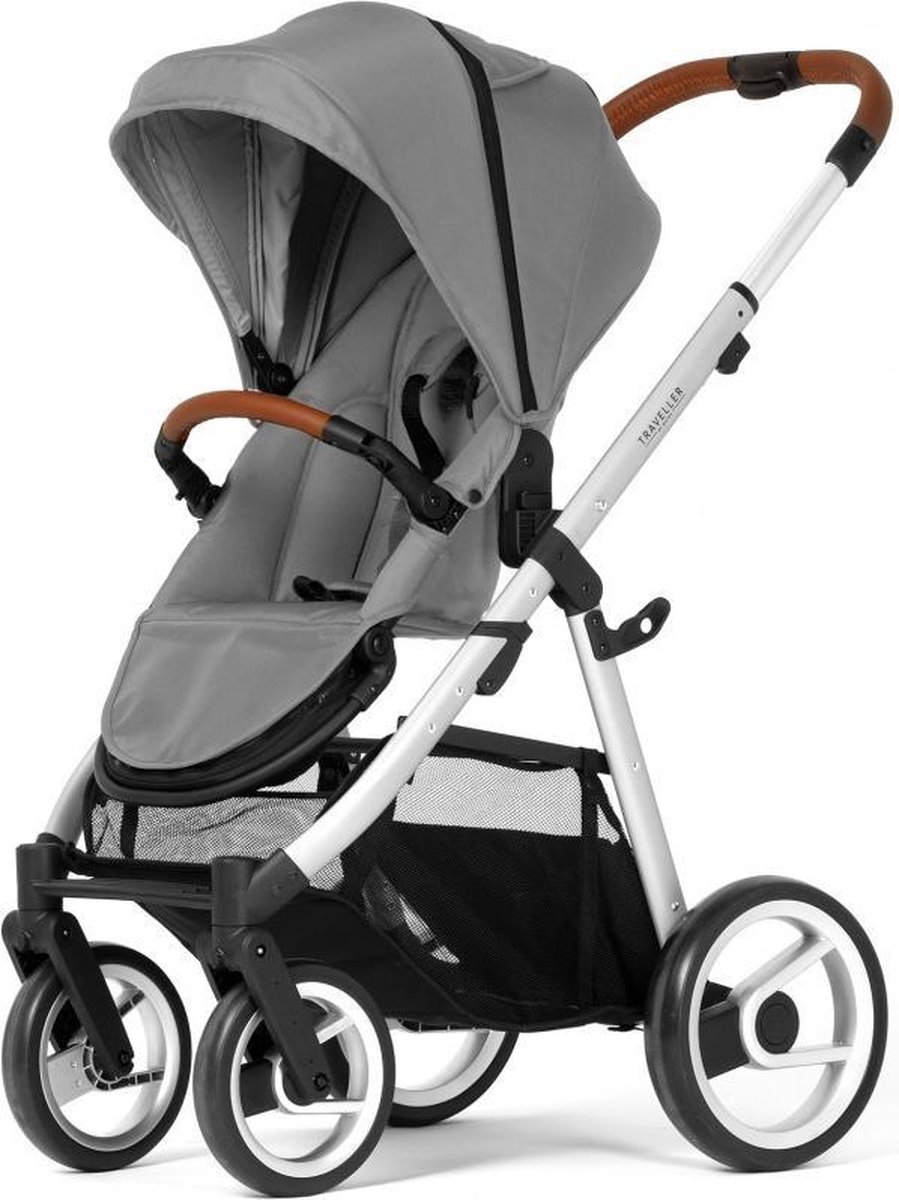 Kinderbuggy - Traveller - Grey Buggy - Met Gratis Voetzak in Kleur Kinderbuggy - Traveller - Grey Buggy - Met Gratis Voetzak in Kleur