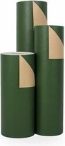 Cadeaupapier Groen - Kraftpapier - Rol 30cm - 200m - 70gr | Winkelrol / Toonbankrol / Geschenkpapier / Kadopapier / Inpakpapier
